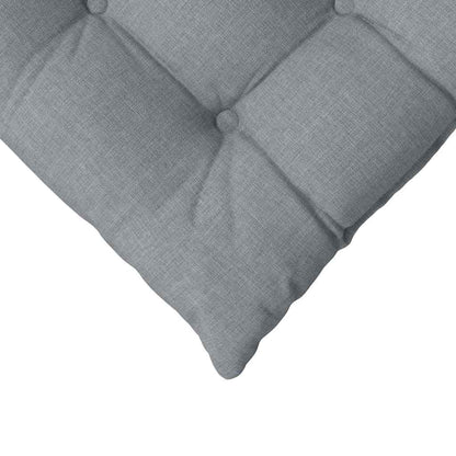 Zitkussens 2 pcs Lichtgrijs 40 x 40 x 6 cm Stof