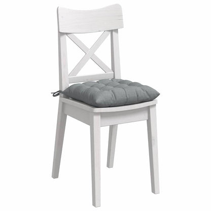 Zitkussens 2 pcs Lichtgrijs 40 x 40 x 6 cm Stof