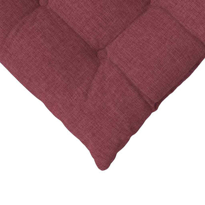 Zitkussens 2 pcs Wijnrood 40 x 40 x 6 cm Stof
