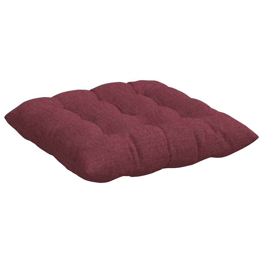 Zitkussens 2 pcs Wijnrood 40 x 40 x 6 cm Stof