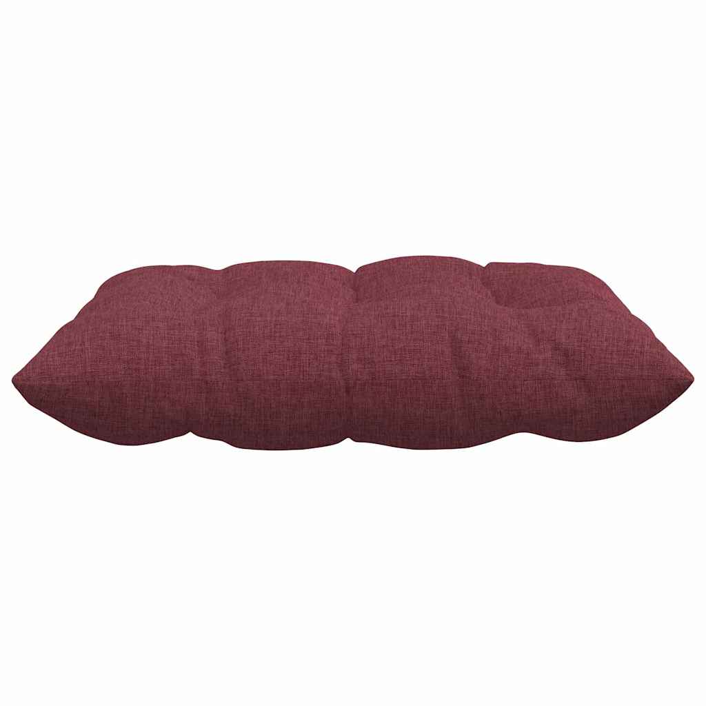 Zitkussens 2 pcs Wijnrood 40 x 40 x 6 cm Stof