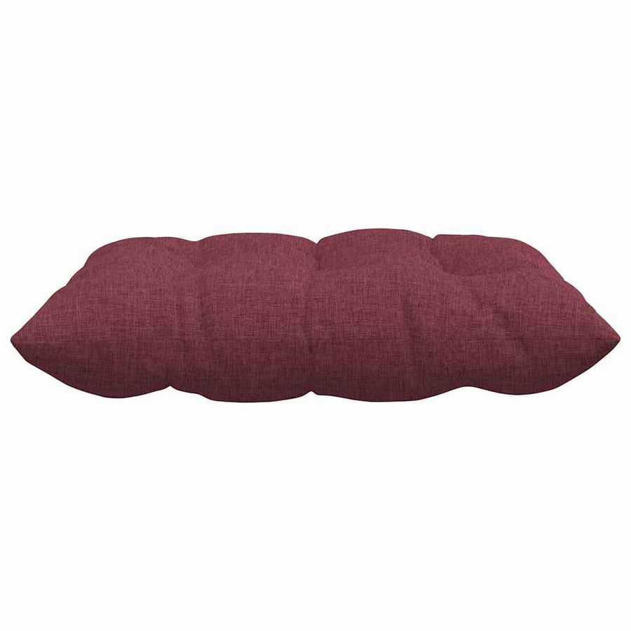 Zitkussens 2 pcs Wijnrood 40 x 40 x 6 cm Stof