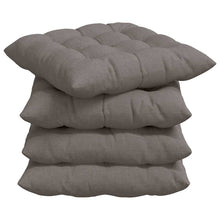 Zitkussens 2 pcs Taupe 40 x 40 x 6 cm Stof