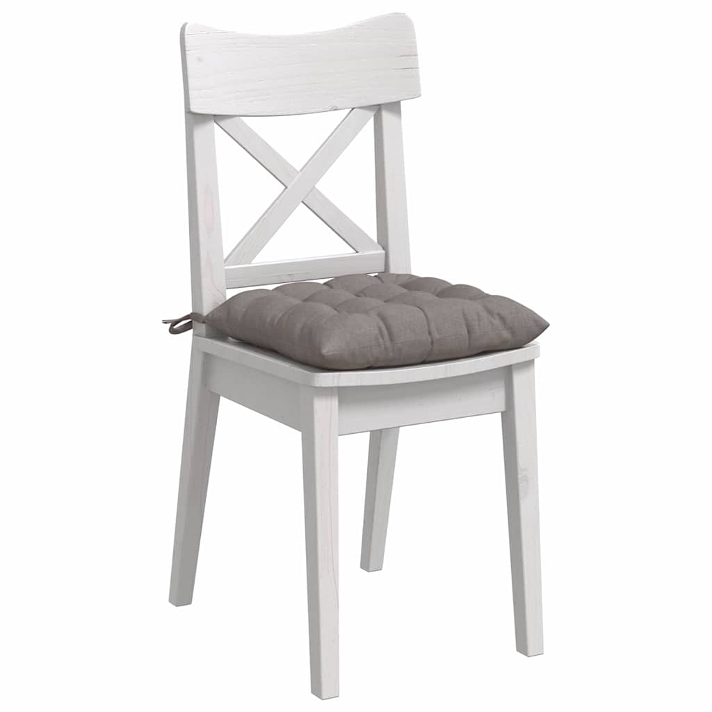 Zitkussens 2 pcs Taupe 40 x 40 x 6 cm Stof