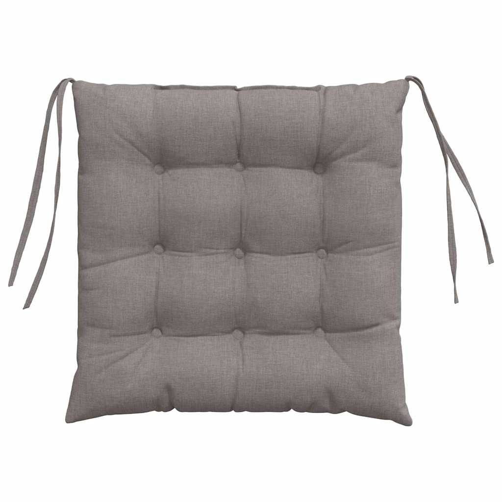 Zitkussens 2 pcs Taupe 40 x 40 x 6 cm Stof