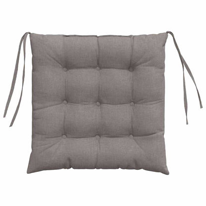 Zitkussens 2 pcs Taupe 40 x 40 x 6 cm Stof
