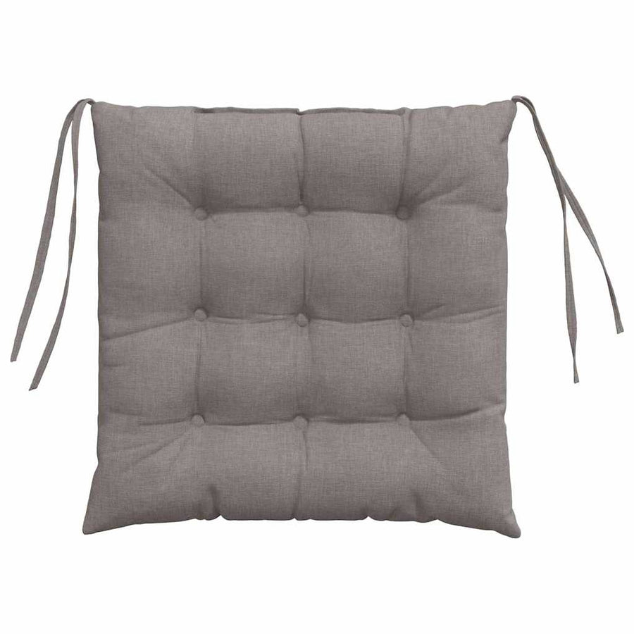 Zitkussens 2 pcs Taupe 40 x 40 x 6 cm Stof