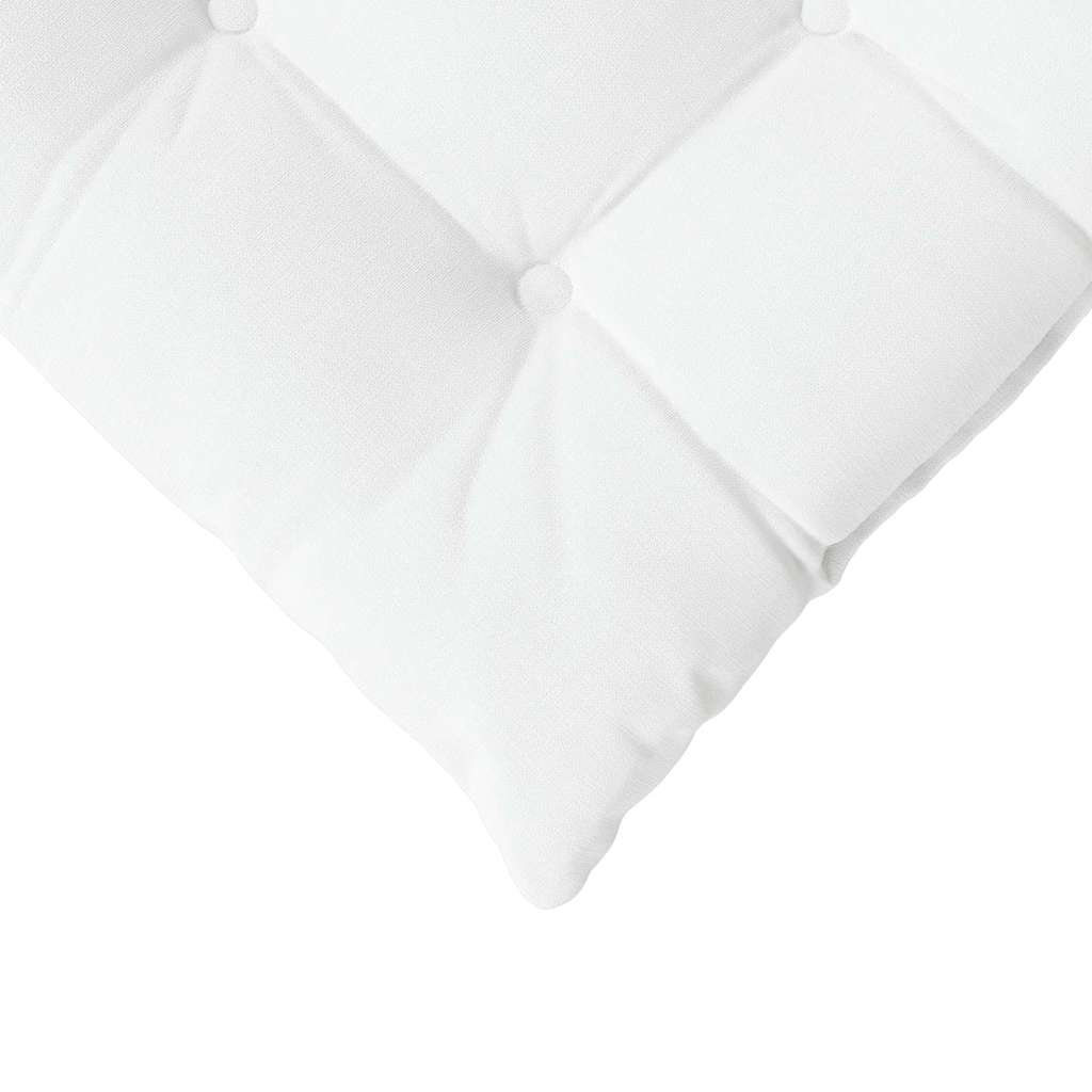 Zitkussens 2 pcs Wit 40 x 40 x 6 cm Stof