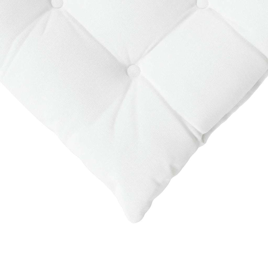 Zitkussens 2 pcs Wit 40 x 40 x 6 cm Stof