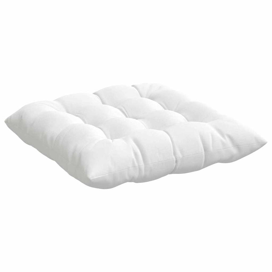 Zitkussens 2 pcs Wit 40 x 40 x 6 cm Stof