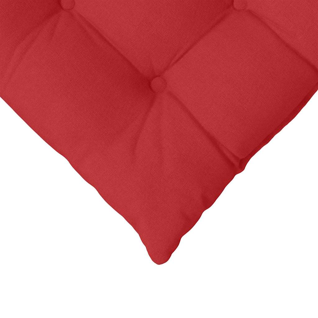 Zitkussens 2 pcs Rood 40 x 40 x 6 cm Stof