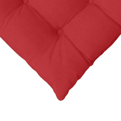 Zitkussens 2 pcs Rood 40 x 40 x 6 cm Stof