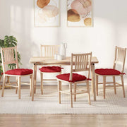 Zitkussens rood 40x40x6 cm stof (4 stuks)