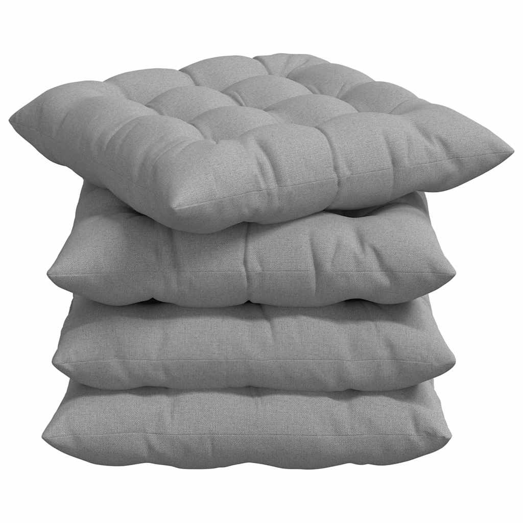 Zitkussens 2 pcs Wolkengrijs 40 x 40 x 6 cm Stof