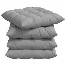 Zitkussens 2 pcs Wolkengrijs 40 x 40 x 6 cm Stof