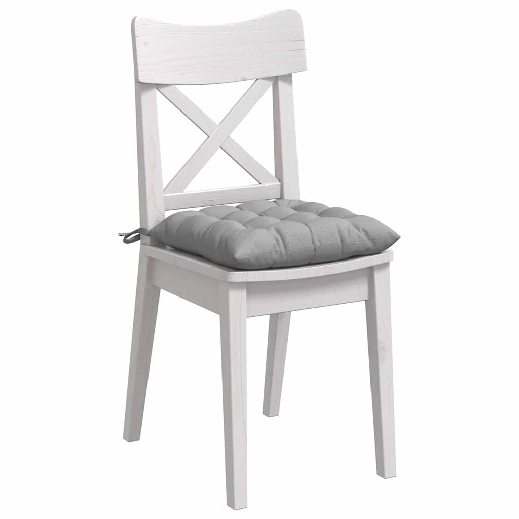 Zitkussens 2 pcs Wolkengrijs 40 x 40 x 6 cm Stof