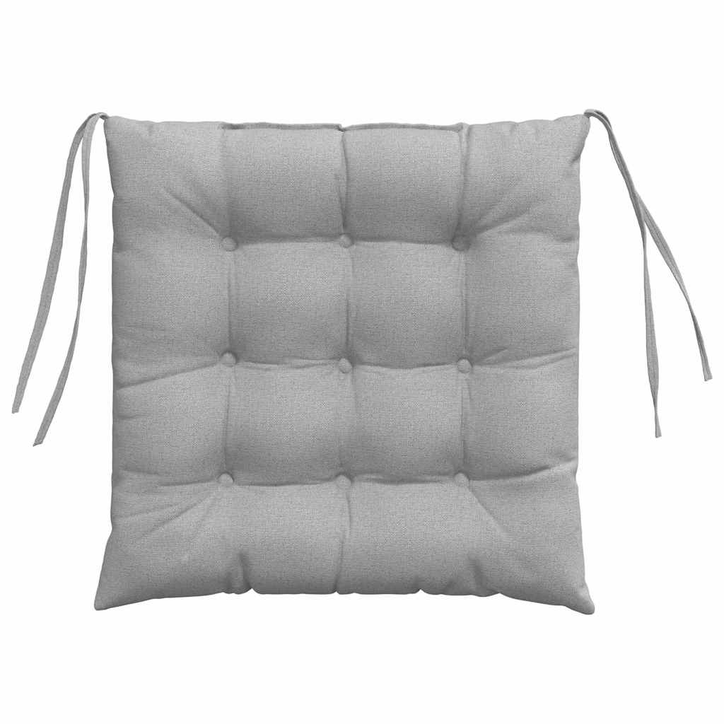 Zitkussens 2 pcs Wolkengrijs 40 x 40 x 6 cm Stof