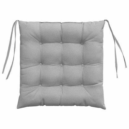 Zitkussens 2 pcs Wolkengrijs 40 x 40 x 6 cm Stof