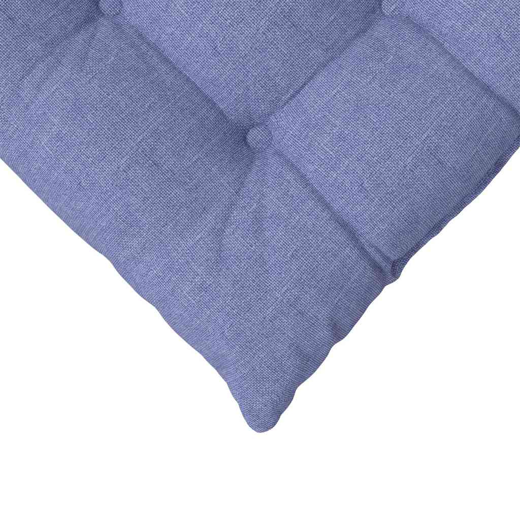 Zitkussens 2 pcs Jeans Blauw 40 x 40 x 6 cm Stof