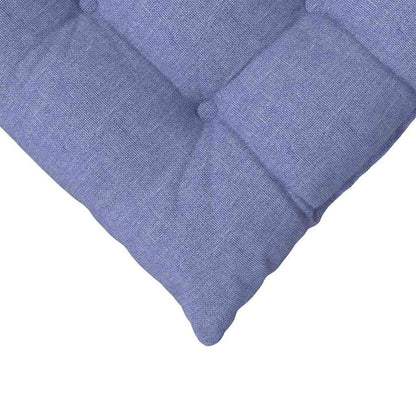 Zitkussens 2 pcs Jeans Blauw 40 x 40 x 6 cm Stof