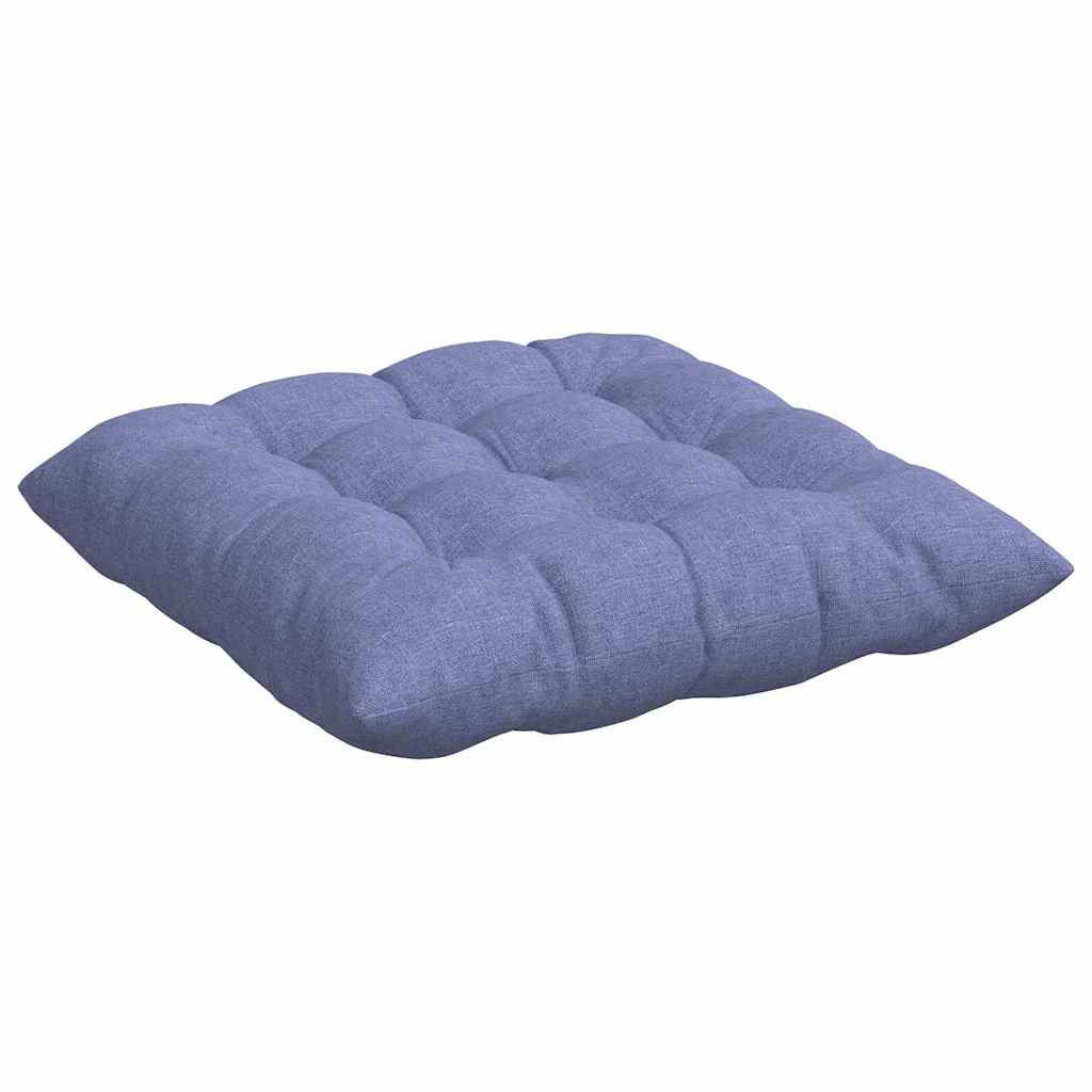 Zitkussens 2 pcs Jeans Blauw 40 x 40 x 6 cm Stof