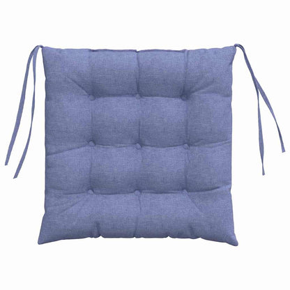 Zitkussens 2 pcs Jeans Blauw 40 x 40 x 6 cm Stof
