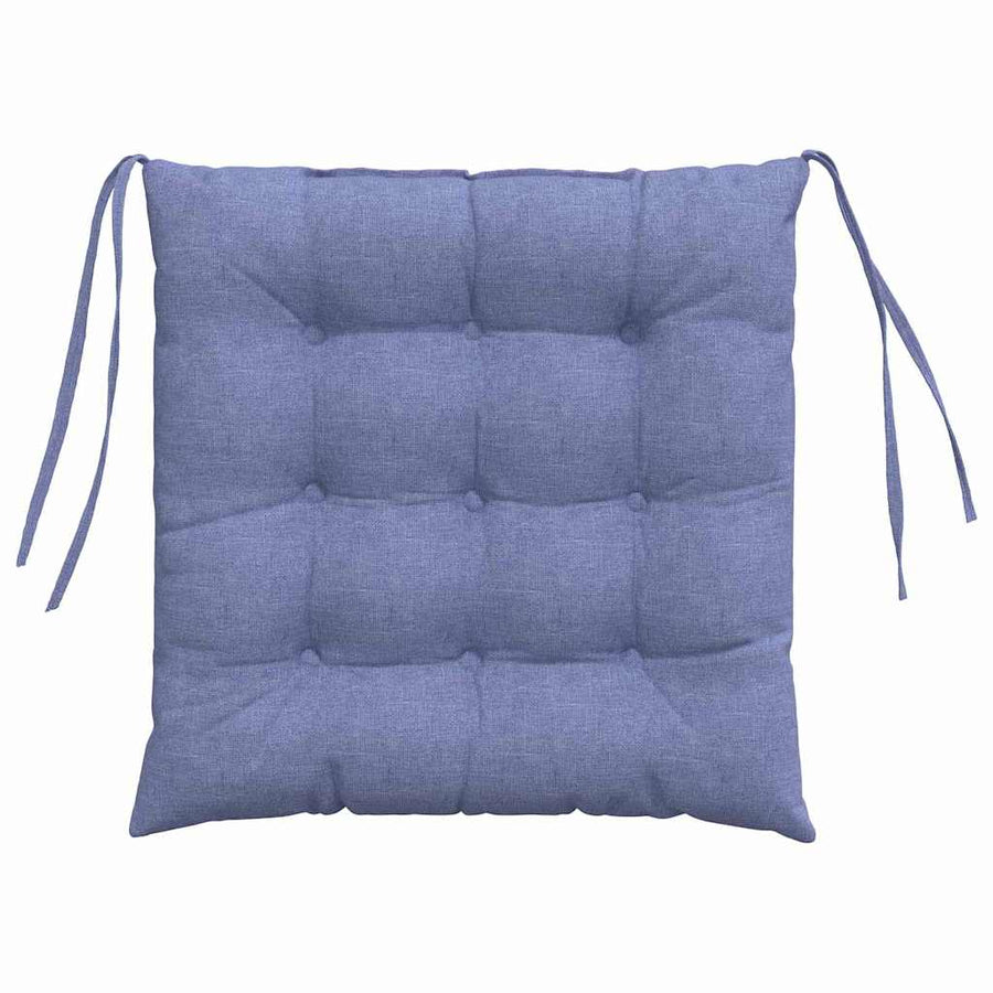 Zitkussens 2 pcs Jeans Blauw 40 x 40 x 6 cm Stof