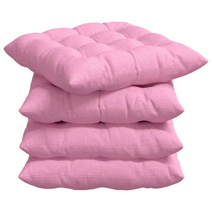 Zitkussens 2 pcs Roze 40 x 40 x 6 cm Stof