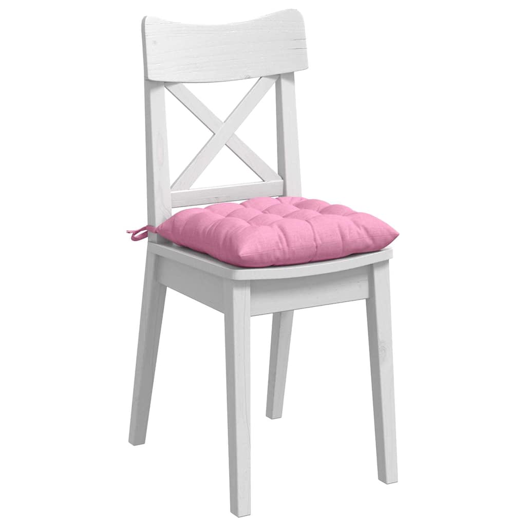 Zitkussens 2 pcs Roze 40 x 40 x 6 cm Stof