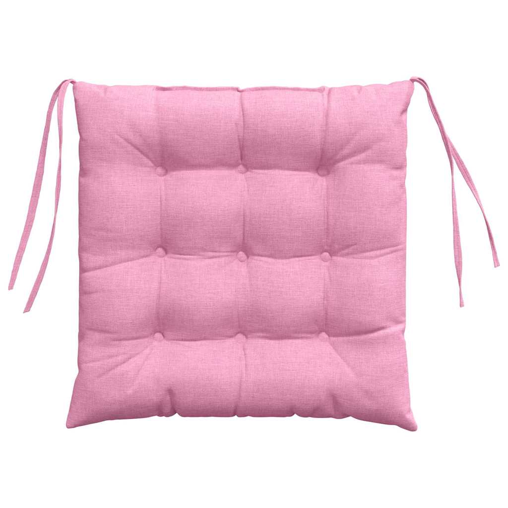 Zitkussens 2 pcs Roze 40 x 40 x 6 cm Stof