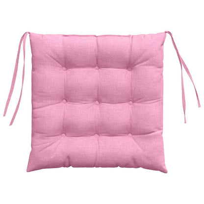 Zitkussens 2 pcs Roze 40 x 40 x 6 cm Stof