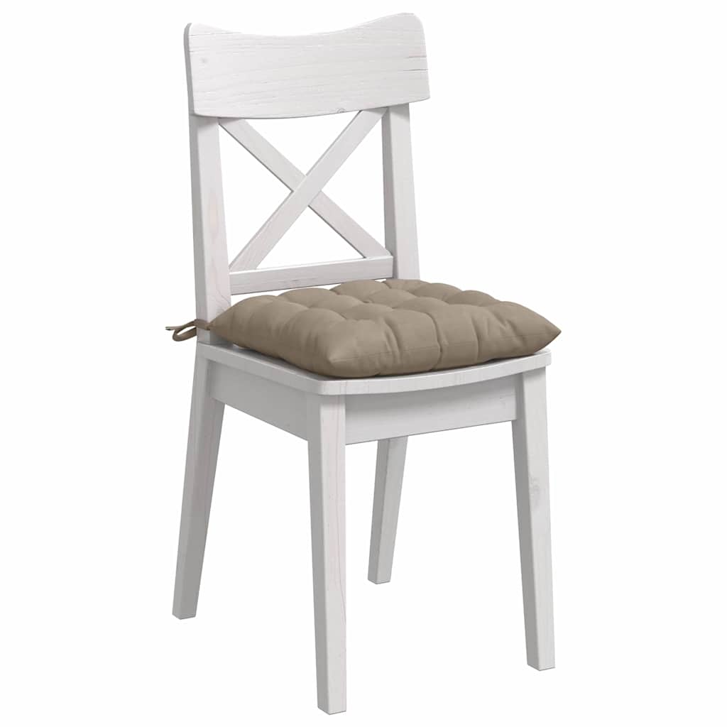 Zitkussens 4 pcs Taupe 40 x 40 cm Microvezel Stof