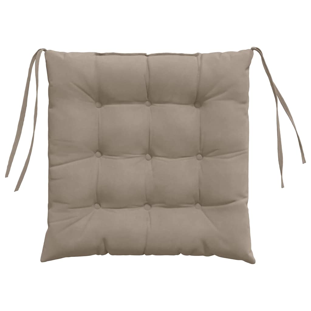 Zitkussens 4 pcs Taupe 40 x 40 cm Microvezel Stof