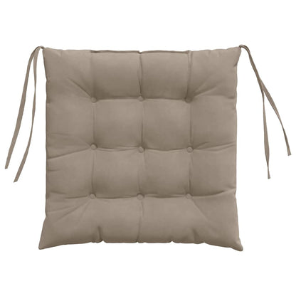 Zitkussens 4 pcs Taupe 40 x 40 cm Microvezel Stof