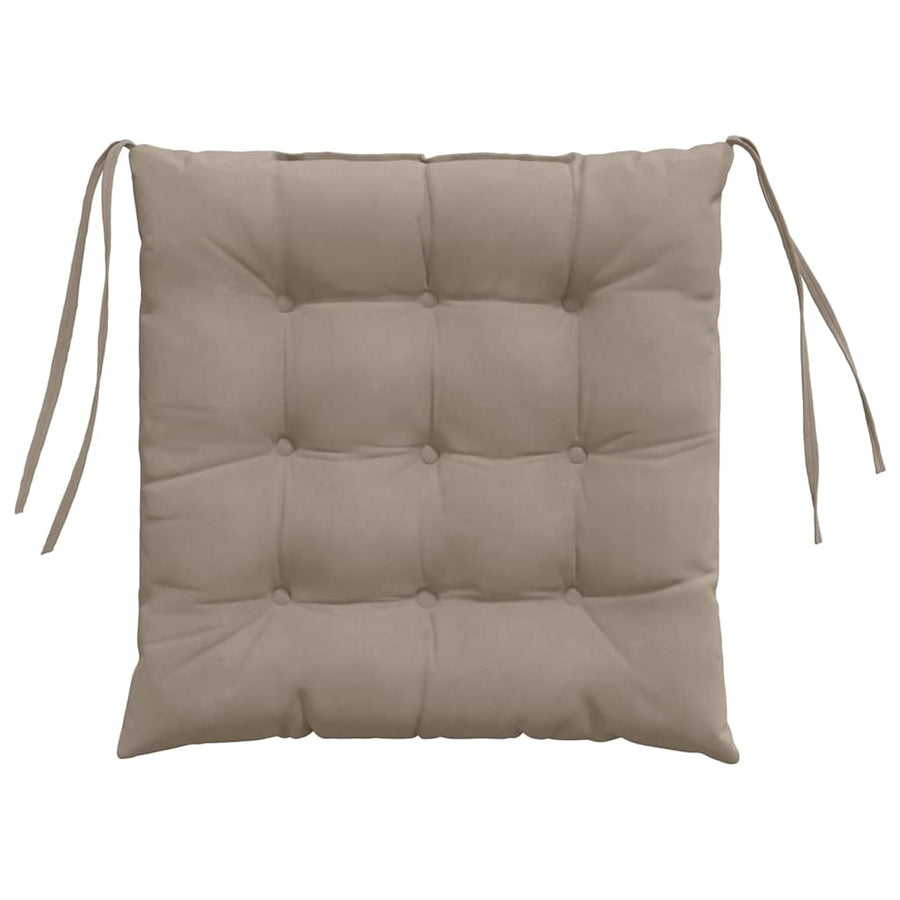Zitkussens 4 pcs Taupe 40 x 40 cm Microvezel Stof