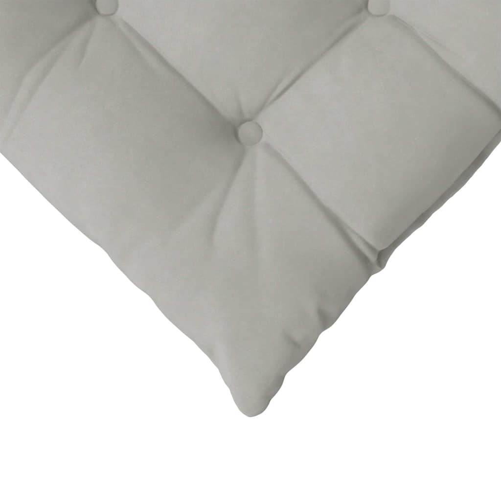 Zitkussens 4 pcs Lichtgrijs 40 x 40 x 6 cm Microfibre