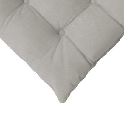 Zitkussens 4 pcs Lichtgrijs 40 x 40 x 6 cm Microfibre