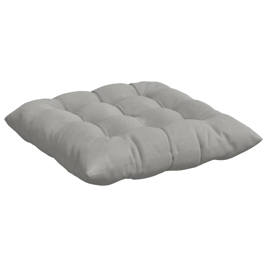 Zitkussens 4 pcs Lichtgrijs 40 x 40 x 6 cm Microfibre