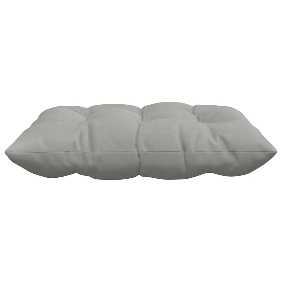 Zitkussens 4 pcs Lichtgrijs 40 x 40 x 6 cm Microfibre