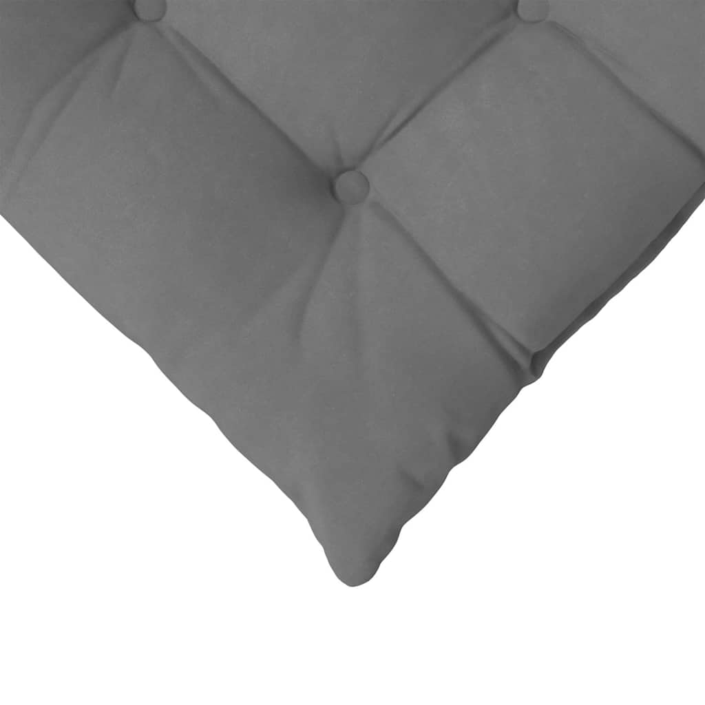 Zitkussens 4 pcs Donkergrijs 40 x 40 x 6 cm Microfibre