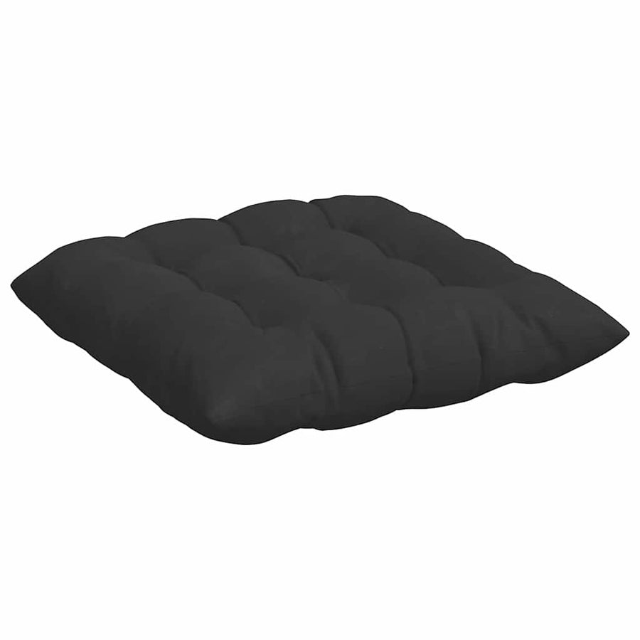Zitkussens 4 pcs Zwart 40 x 40 x 6 cm Microfibre