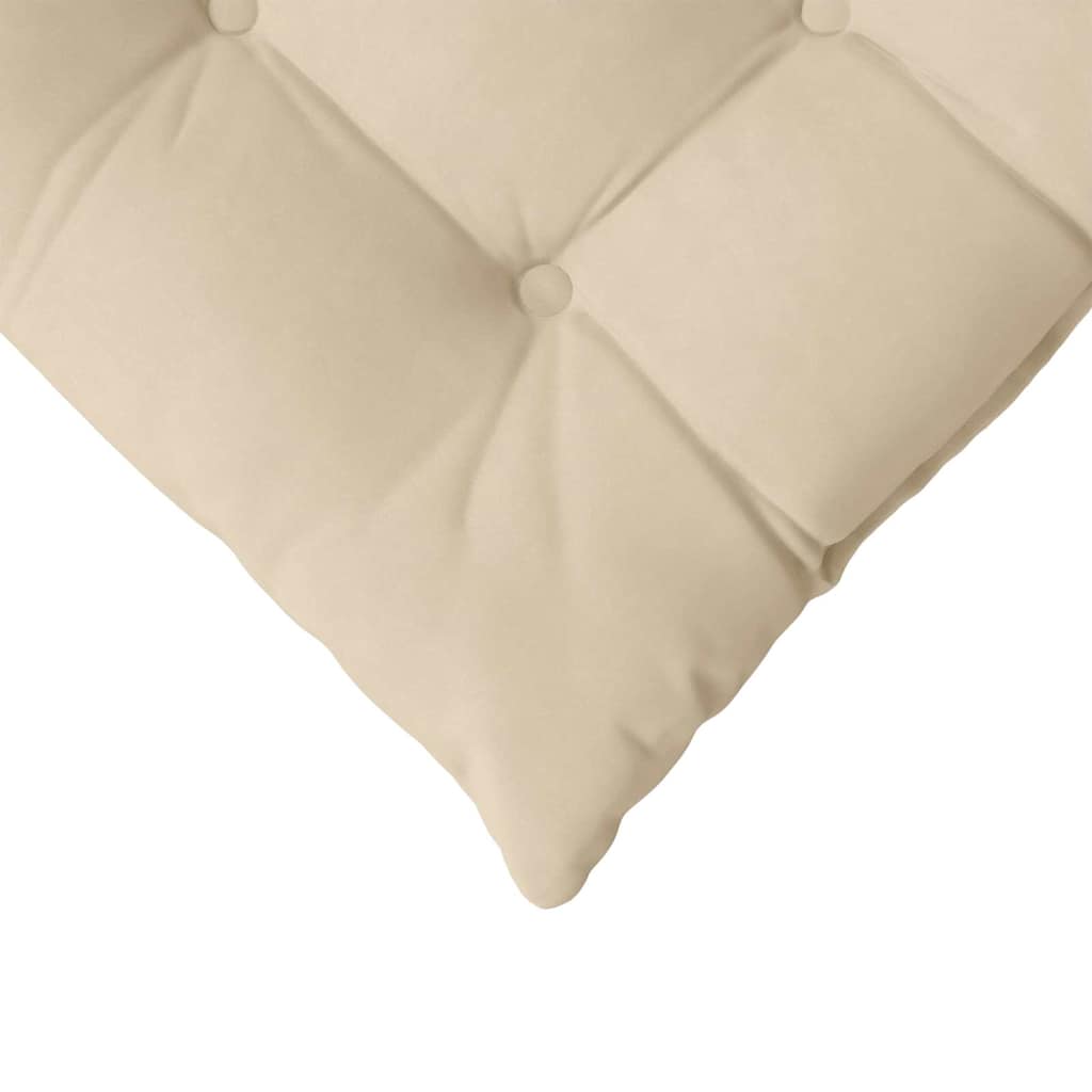 Zitkussens 4 pcs Crème 40 x 40 x 6 cm Microfibre