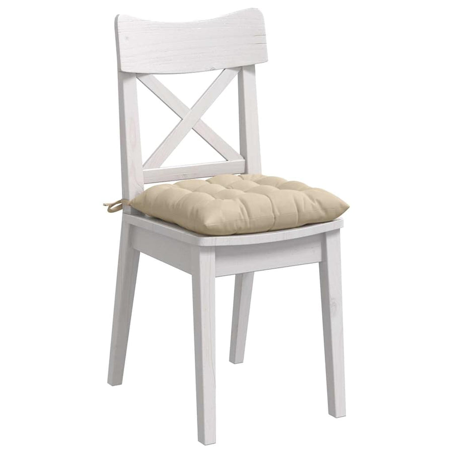 Zitkussens 4 pcs Crème 40 x 40 x 6 cm Microfibre