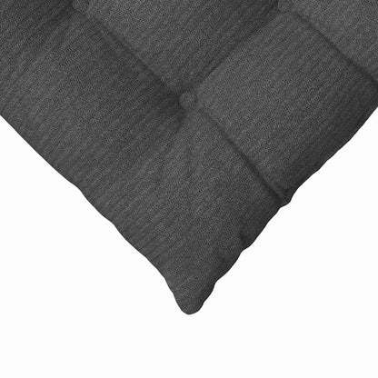 Zitkussens 4 pcs Donkergrijs 40 x 40 x 6 cm Katoen Stof