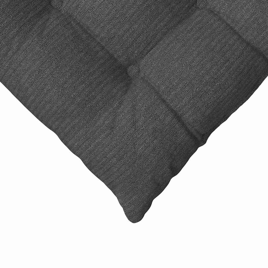 Zitkussens 4 pcs Donkergrijs 40 x 40 x 6 cm Katoen Stof