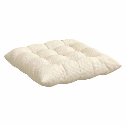 Zitkussens 4 pcs Crème 40 x 40 x 6 cm Katoen Stof