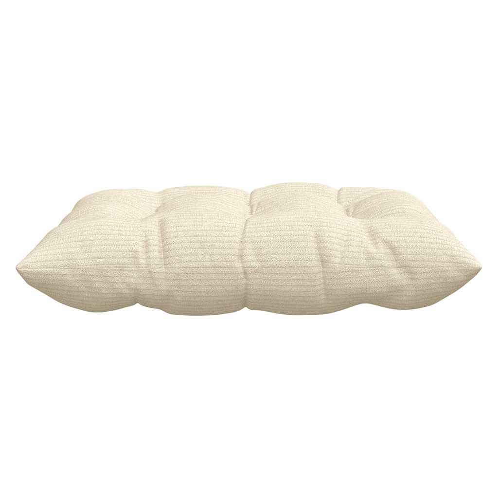 Zitkussens 4 pcs Crème 40 x 40 x 6 cm Katoen Stof
