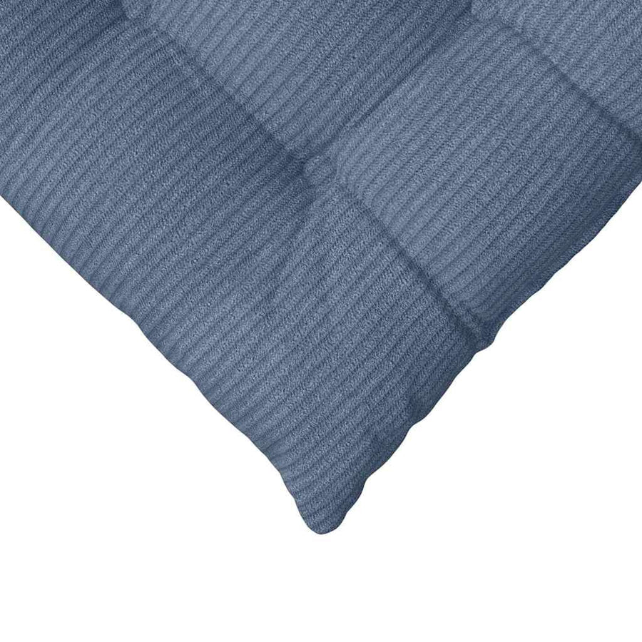 Zitkussens 4 pcs Blauw 40 x 40 x 6 cm Katoen Stof