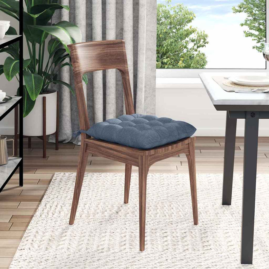 Zitkussens 4 pcs Blauw 40 x 40 x 6 cm Katoen Stof
