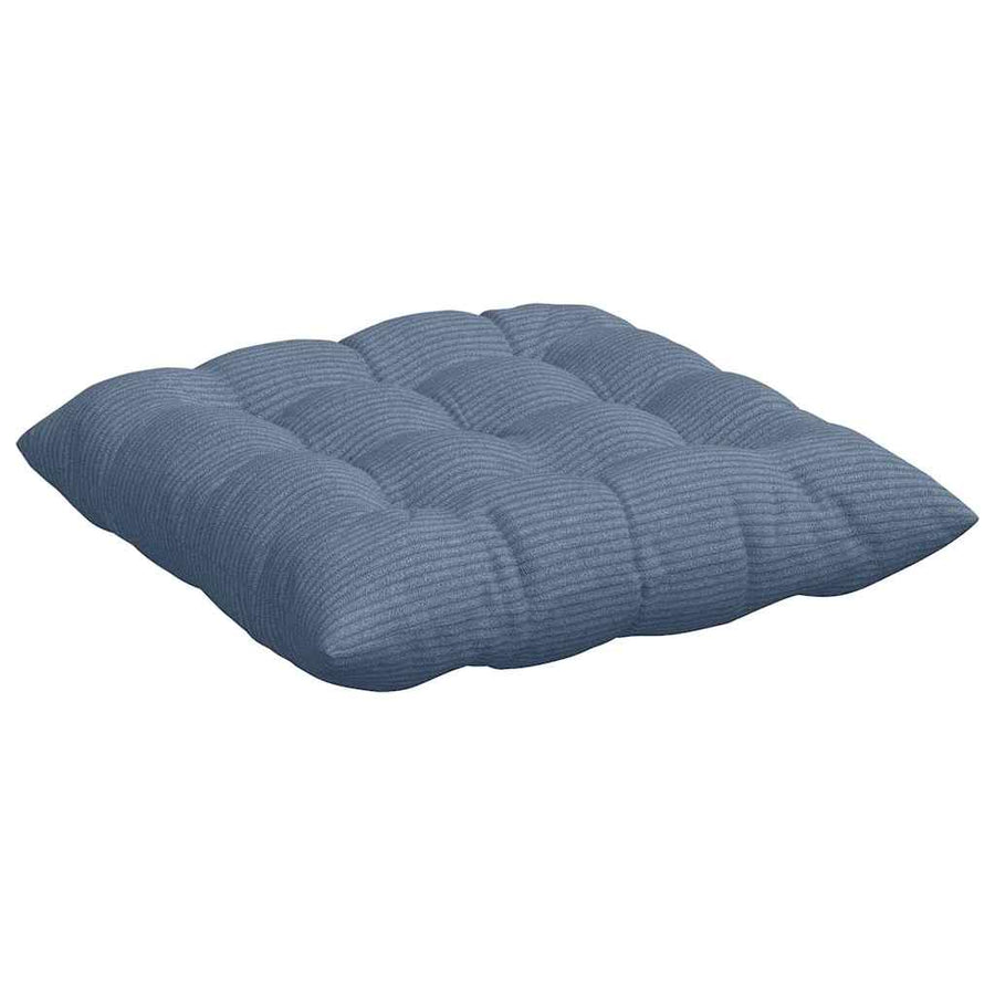 Zitkussens 4 pcs Blauw 40 x 40 x 6 cm Katoen Stof